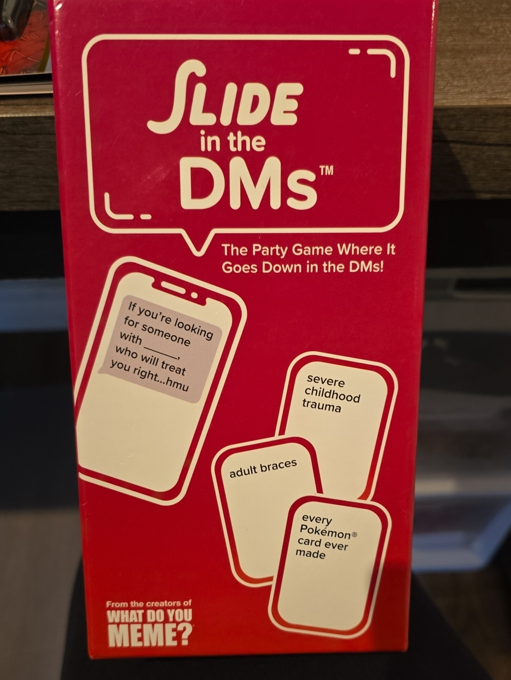 Slide in the DMs Party Game - Pink